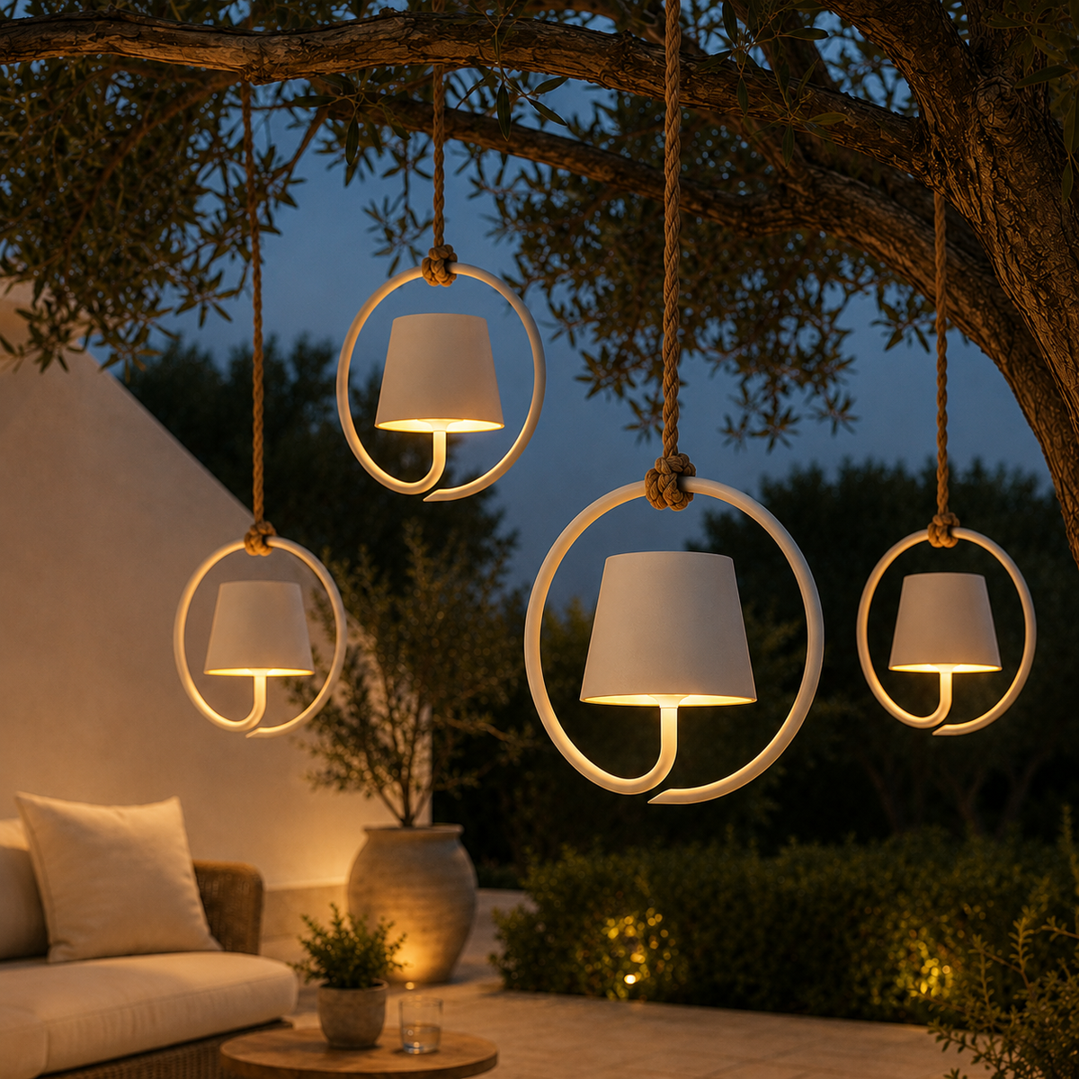 Havela Outdoor Rechargeable Pendant Light