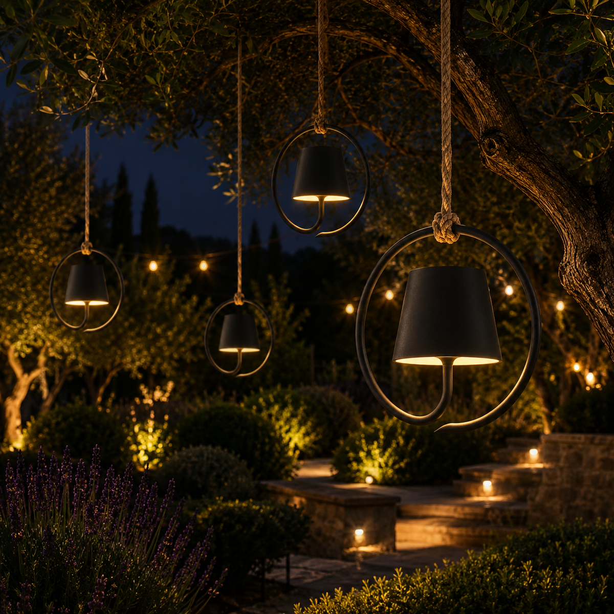 Havela Outdoor Rechargeable Pendant Light