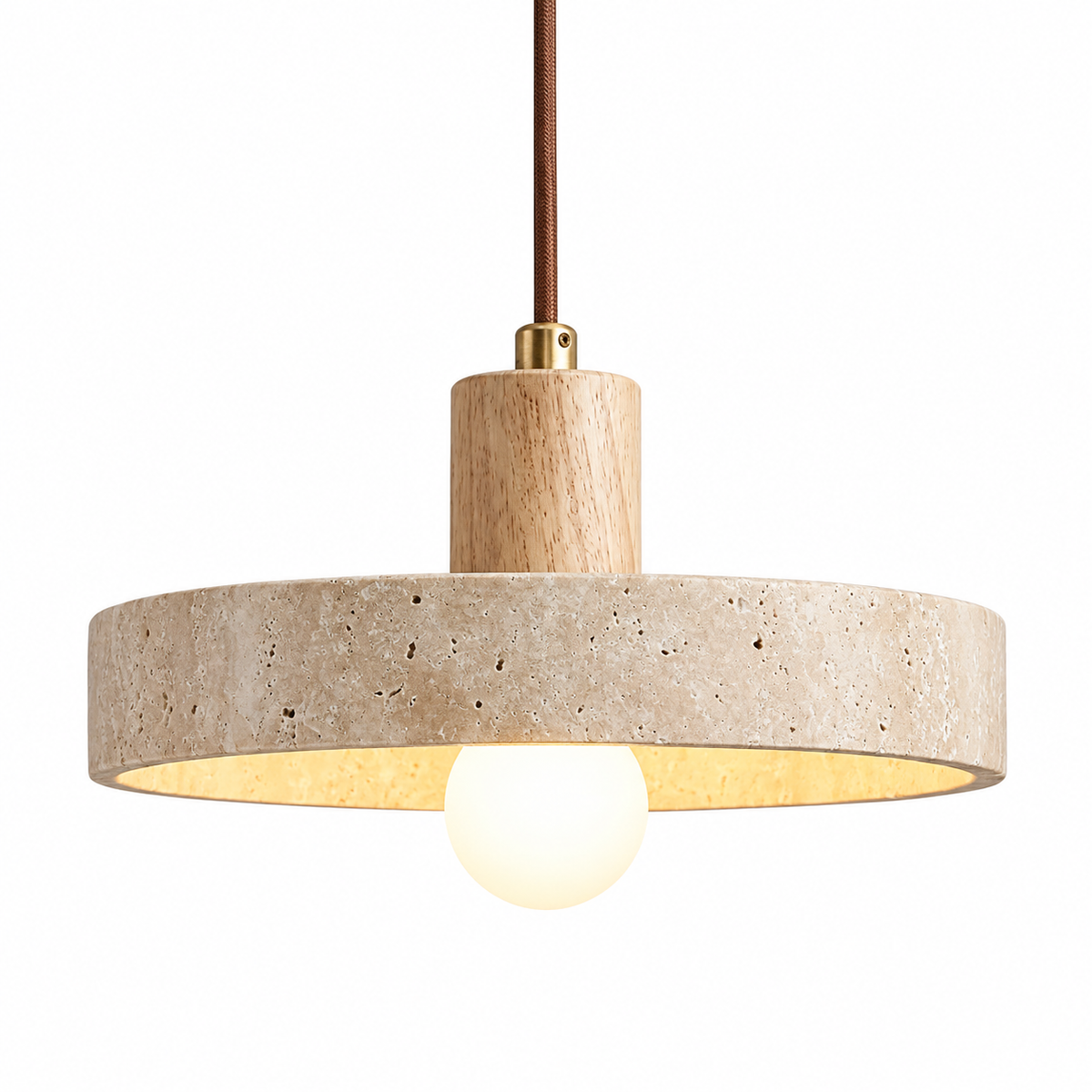 Travertine Bauhaus Pendant Light