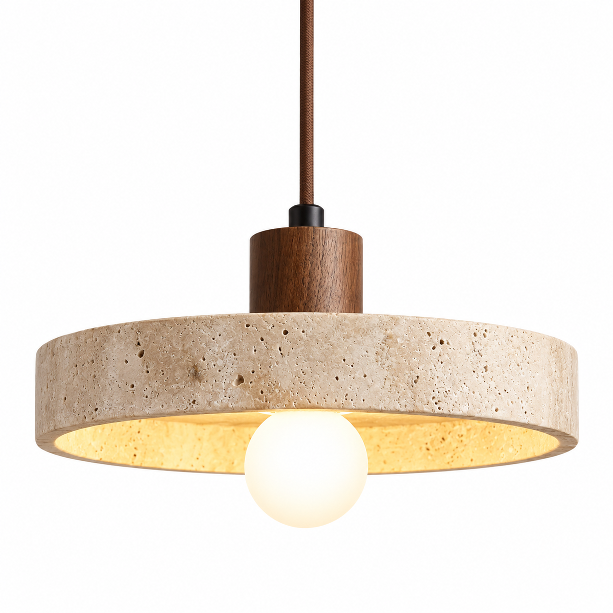 Travertine Bauhaus Pendant Light
