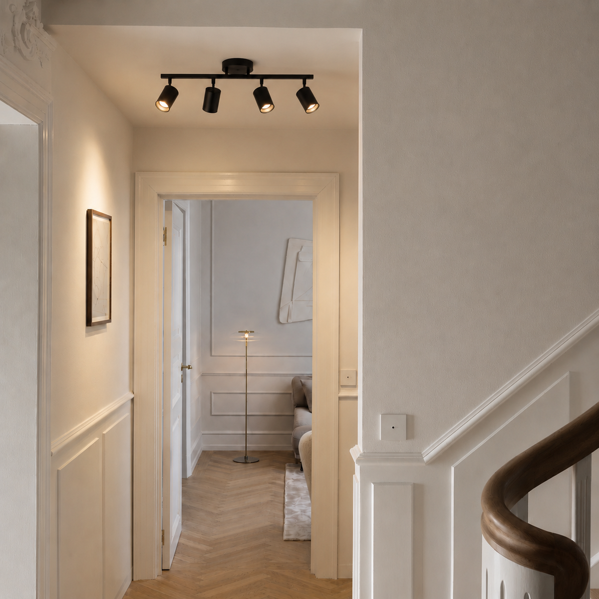 Modern 4 Head Ceiling Light