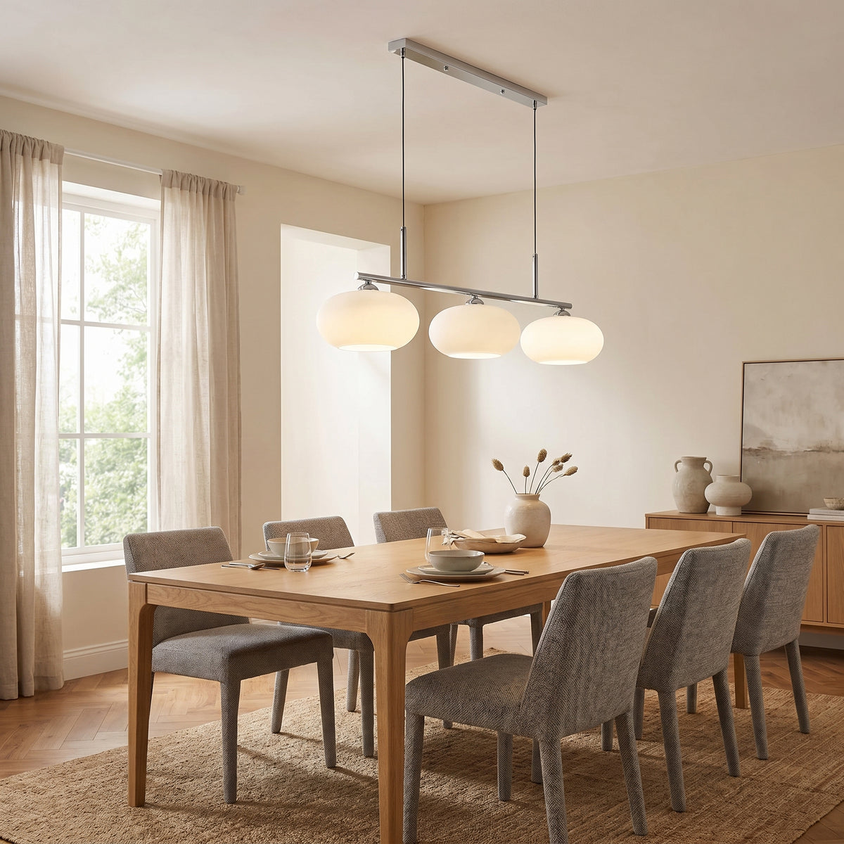 3-Heads Bauhaus Pendant Light