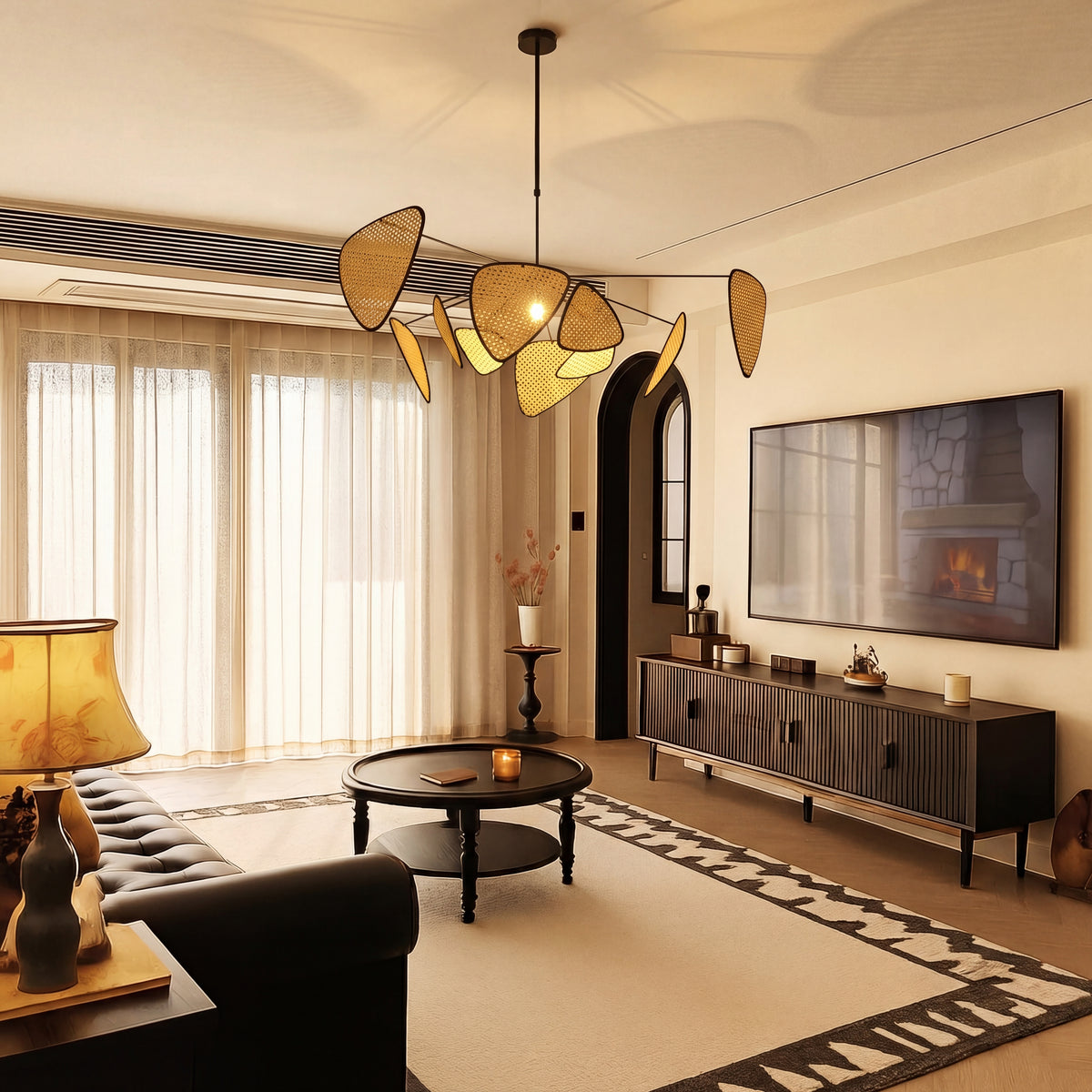 Bria's Rattan Pendant Light
