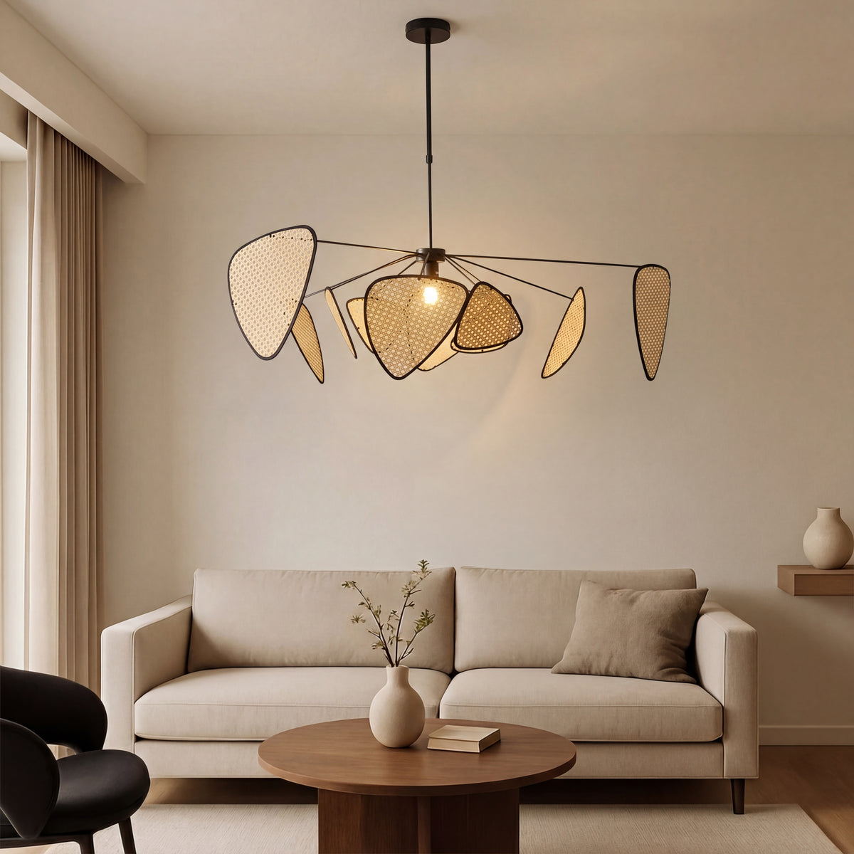 Bria's Rattan Pendant Light