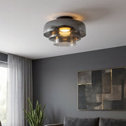 Nordic Bauhaus Glass Layered Ceiling Light