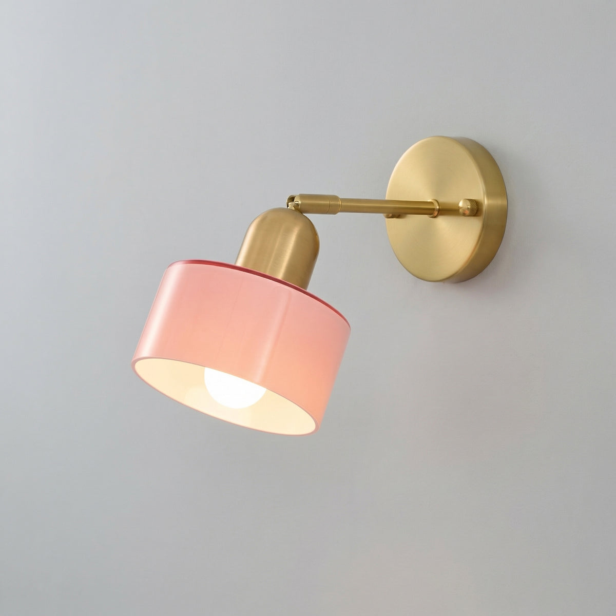 Colored Glass Bauhaus Wall Light