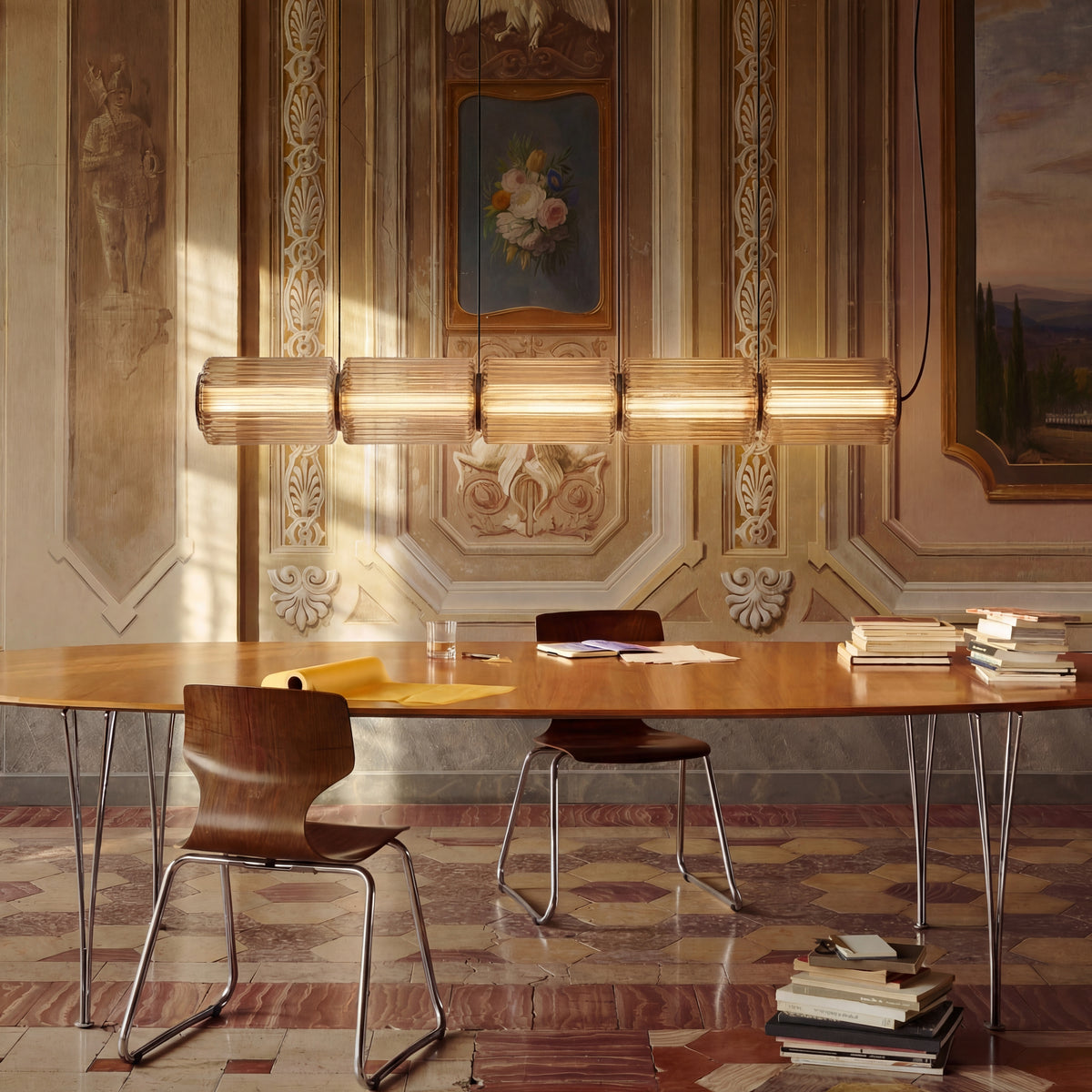 Cylinder Glass Pendant Lamp