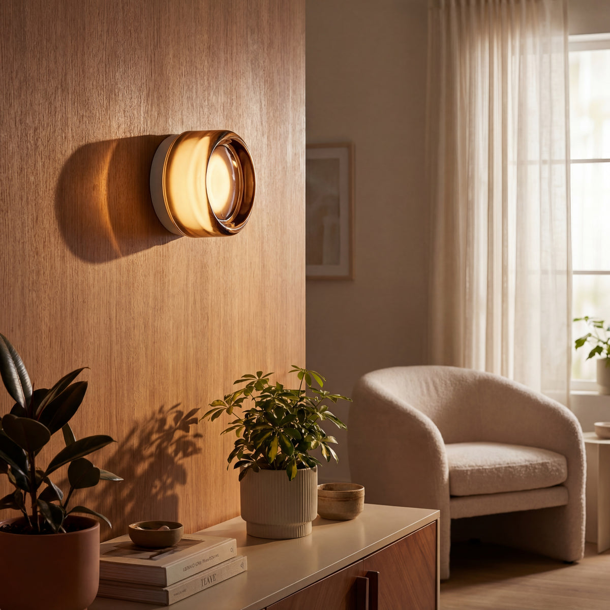 Pair of wall sconces flanking a bathroom mirror