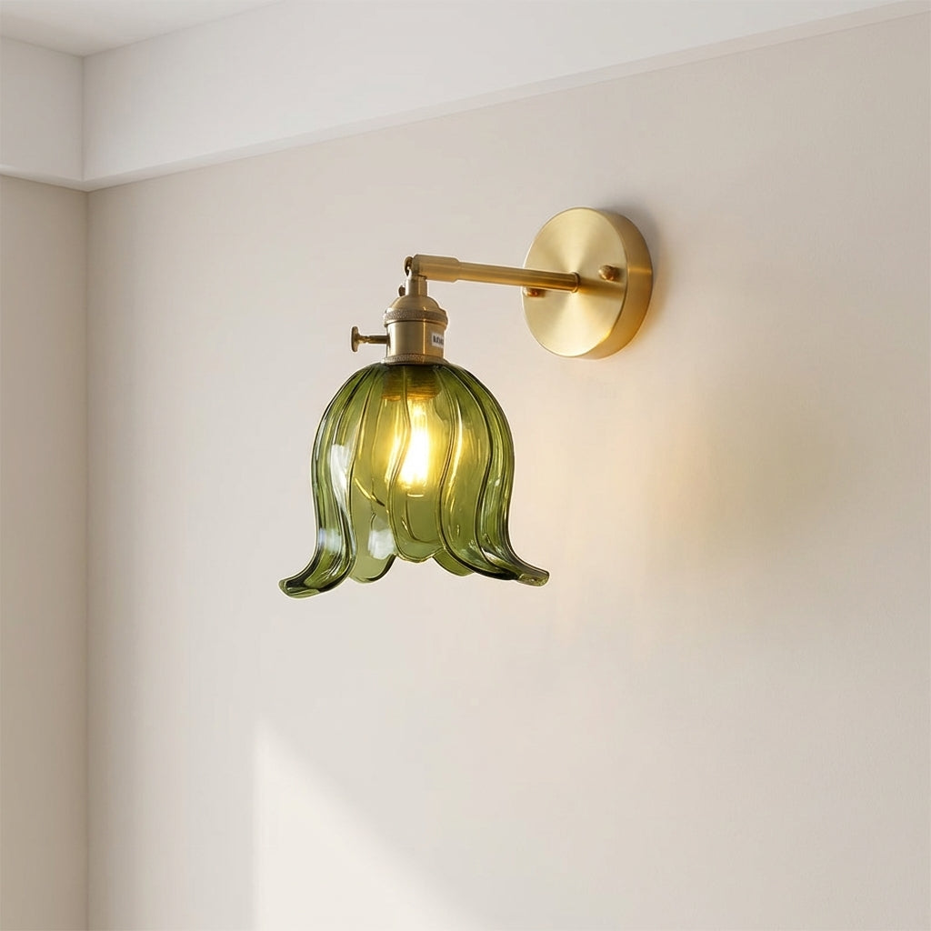 Flower Glass Wall Light