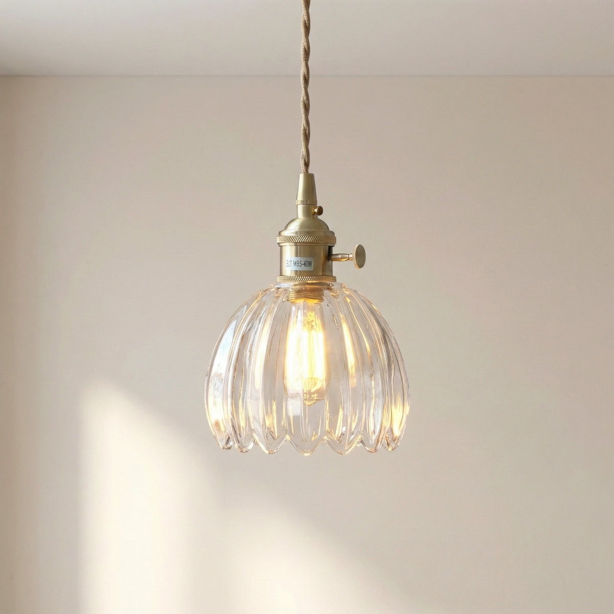 Japanese Glass Pendant Light