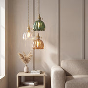 Japanese Glass Pendant Light