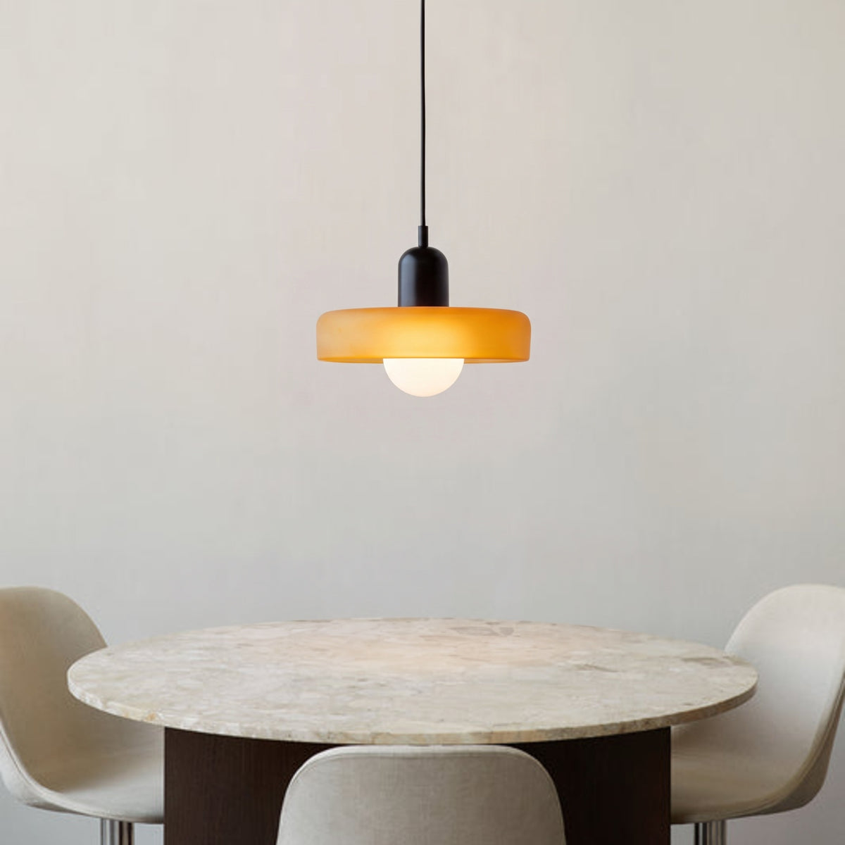 Bauhaus Colored Glass Pendant Light
