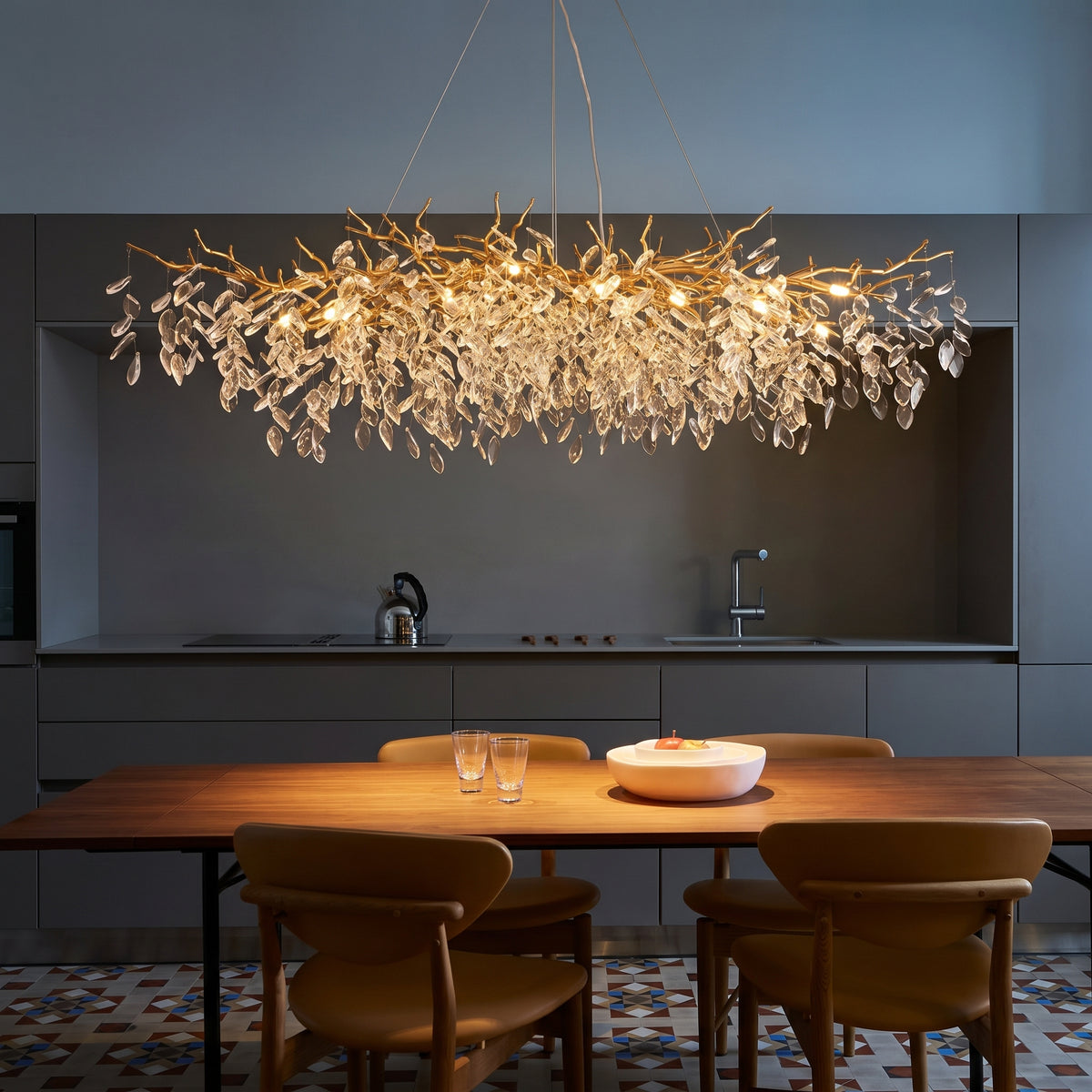 French Style Glass Chandelier
