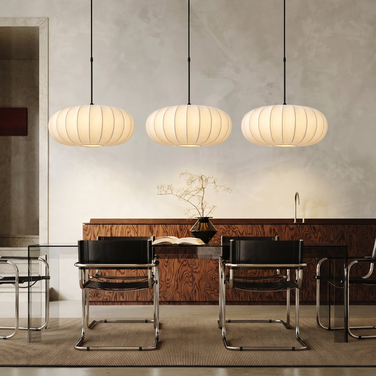 Verona Silk Pendant Light