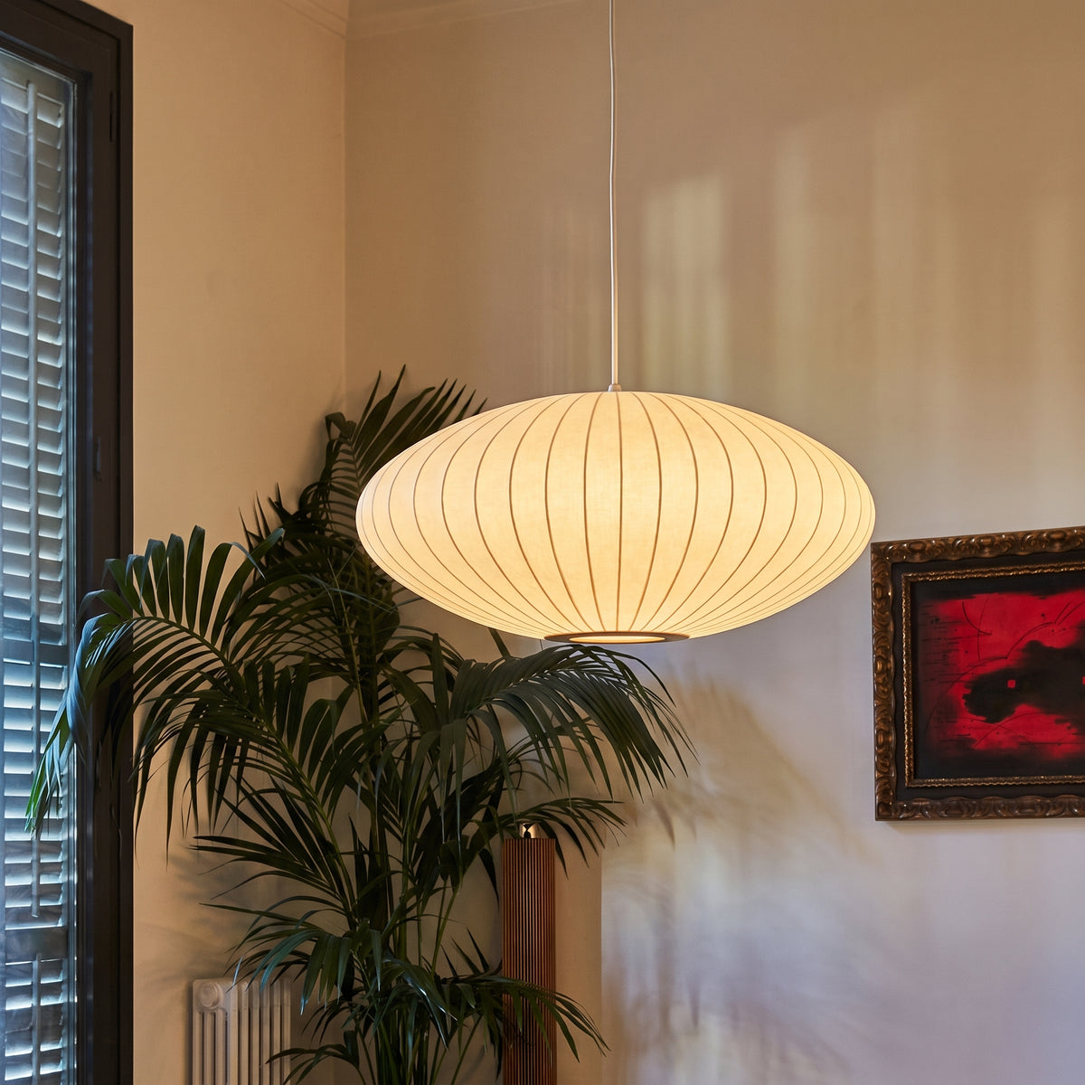 Italian Silk Pendant Light