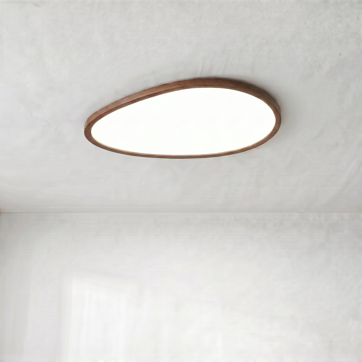 Ultra Thin Dark Wooden Ceiling Light