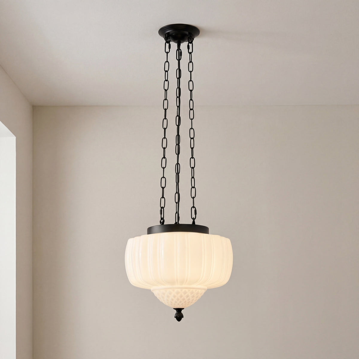 Vintage Milky White Pendant light