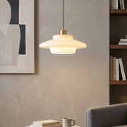 Milky White Glass Pendant Light